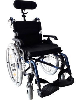 Medilife S5 (RF-4-Z) wózek inwalidzki składany krzyżowy z zagłówkiem - Stabilizujący