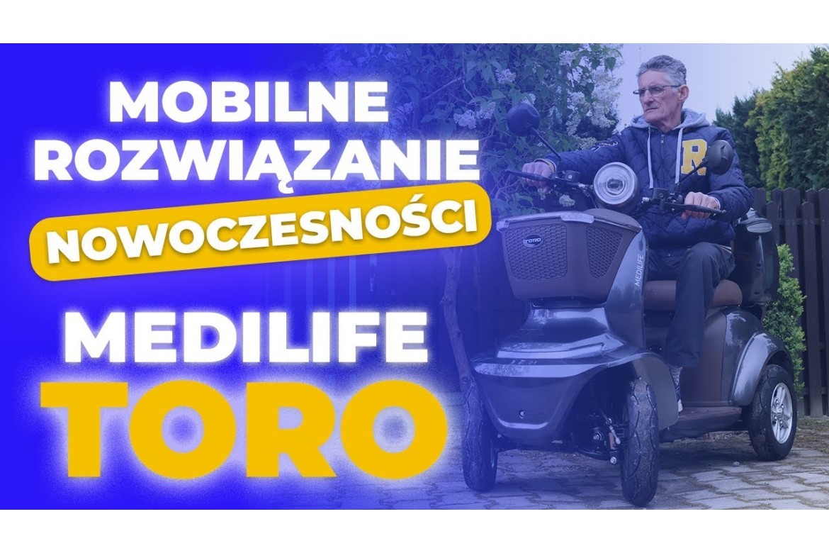 Skuter elektryczny inwalidzki wózek dla seniora MEDILIFE TORO 4 KOŁOWY - recenzja