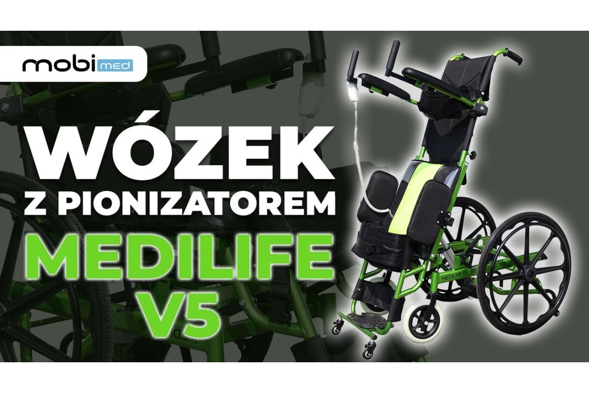 MEDILIFE V5 - WÓZEK MANUALNY Z ELEKTRYCZNYM PIONIZATOREM PREZENTACJA